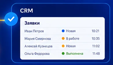 ИИ-Агент: результат работы — CRM